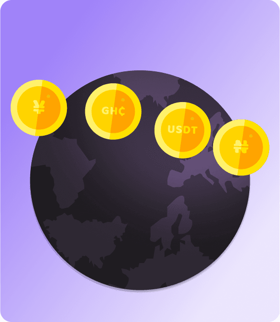 send, receive and withdraw